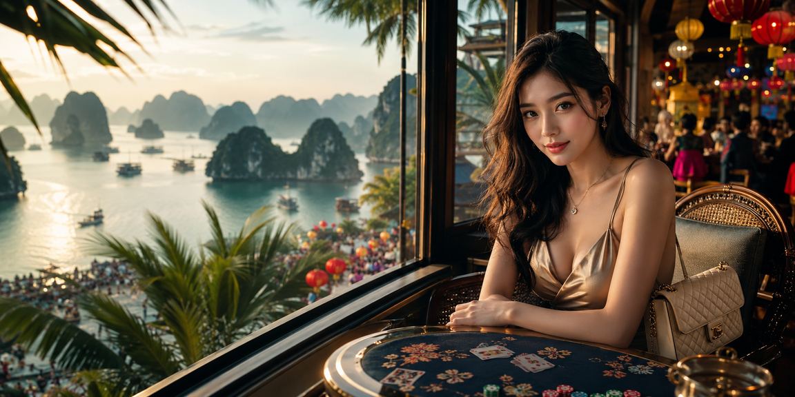 Người chơi bài tại Hạ Long trên nền tảng 57000 bên cà phê buổi sáng