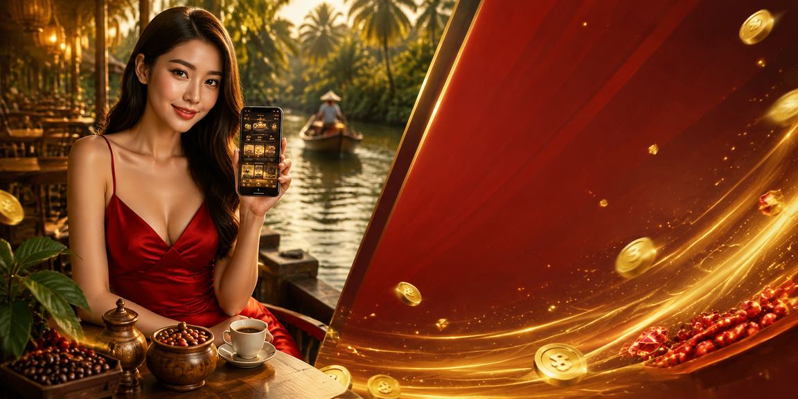 Người dùng vùng Mekong kiểm tra hoàn trả cược thể thao bên cà phê sáng